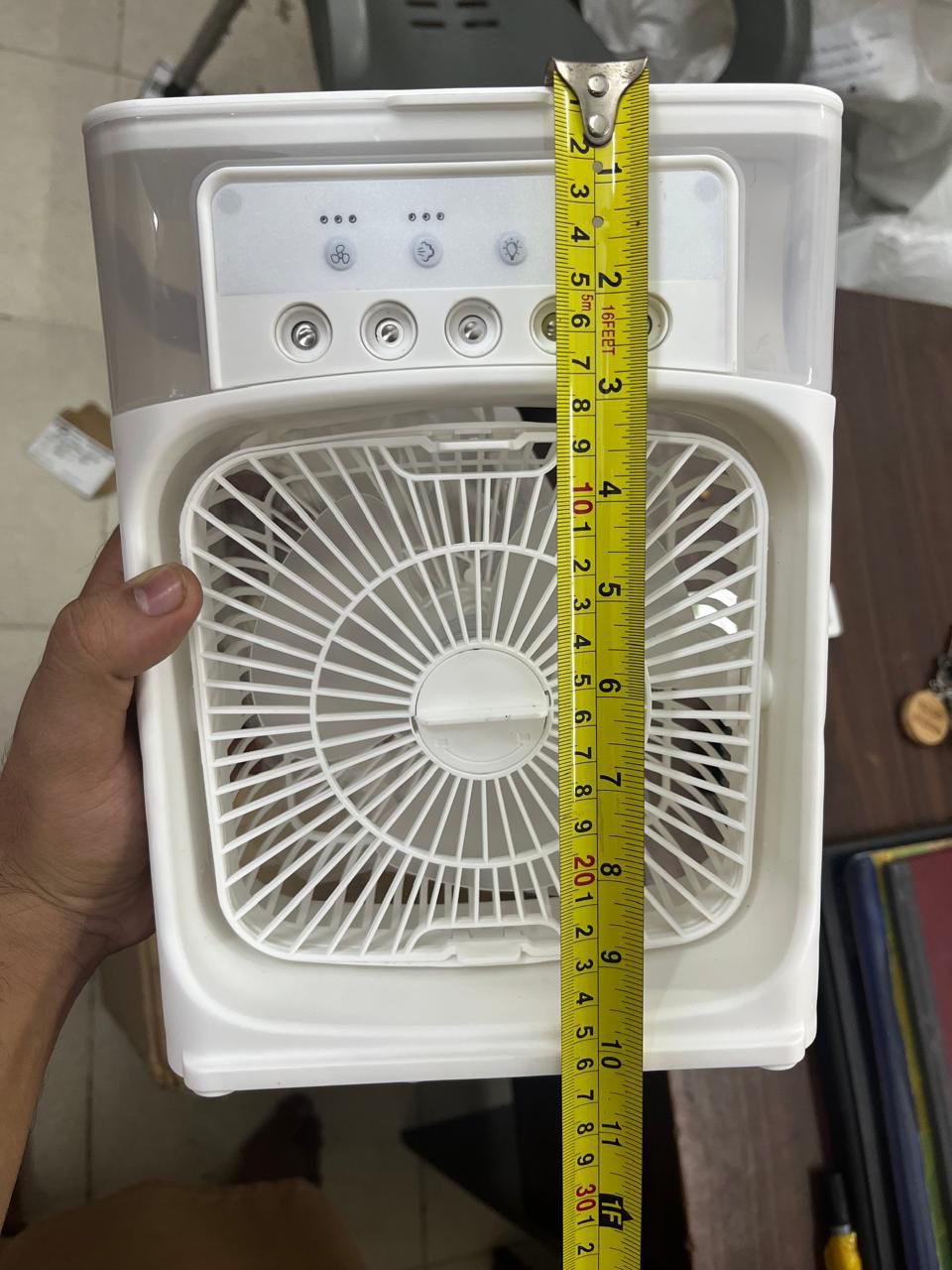 Mini Air Cooler 10 Inch Portable USB Air Conditioner 3 Speed Evaporative Cooling for Home Office Desk