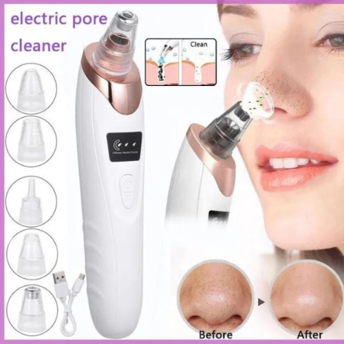 5 in 1 Rechargeable Blackhead Remover | Electric Pore Vacuum & Acne Extractor