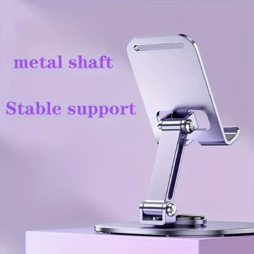 Metal Mobile Holder 360° Rotatable Stand – Carbon Steel Plate Base