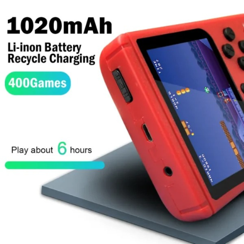 SUP Handheld Game Console 400 in 1 | Retro Portable Gaming Device (Random Color)