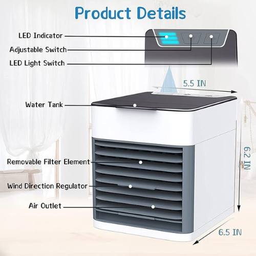 Mini, Portable, USB, Personal Air Cooler, Humidifier