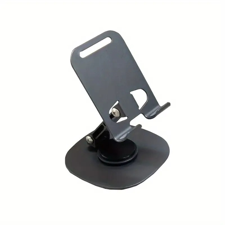 Premium Metal Mobile Holder – 360° Rotation, Anti-Slip Base, Solid Carbon Steel Body