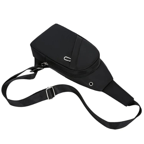 Modern Black Sling Chest Bag