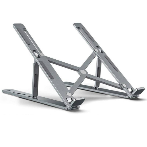 Speed-X Adjustable Aluminium Laptop Stand – Foldable & Heavy Duty (6 Angles)