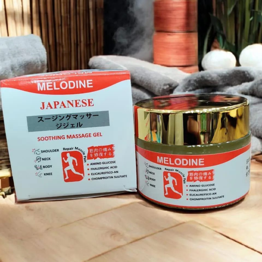 MELODINE Japanese Soothing Massage Gel for Muscle & Joint Pain Relief – Shoulder, Neck, Back & Knee Care | 120g