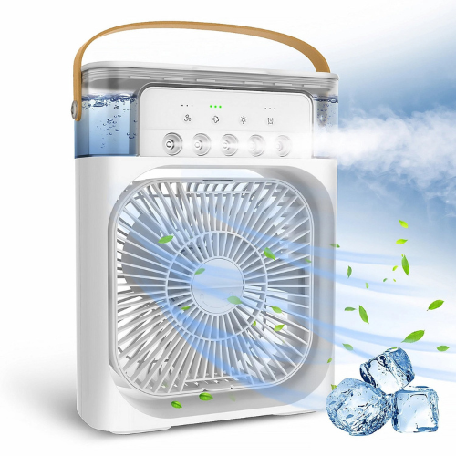 Mini Air Cooler 10 Inch Portable USB Air Conditioner 3 Speed Evaporative Cooling for Home Office Desk