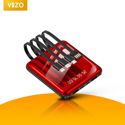 Vizo VPB16 – 10,000mAh Compact Power Bank | Fast Charging Portable Power Bank | Android & iPhone Compatible