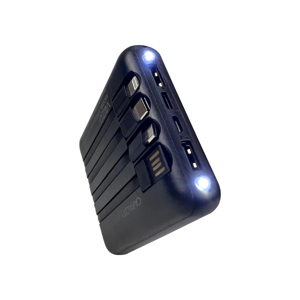 Vizo VPB16 – 10,000mAh Compact Power Bank | Fast Charging Portable Power Bank | Android & iPhone Compatible