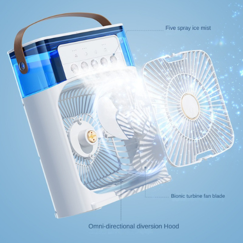 Mini Air Cooler 10 Inch Portable USB Air Conditioner 3 Speed Evaporative Cooling for Home Office Desk