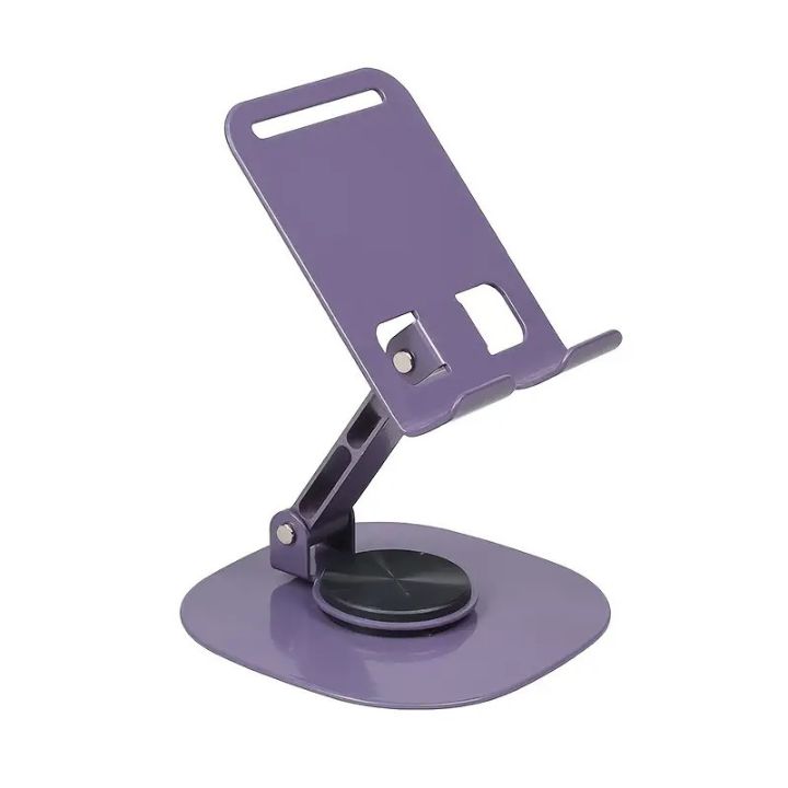 Premium Metal Mobile Holder – 360° Rotation, Anti-Slip Base, Solid Carbon Steel Body
