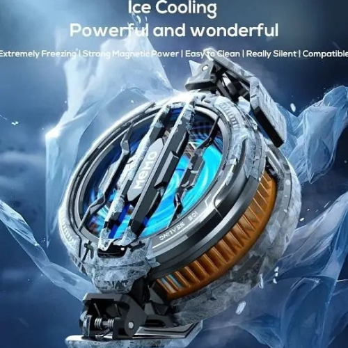 CX07 Mobile Phone Radiator Fan – 15W High-Efficiency Semiconductor Cooling | Magnetic Universal Phone Cooling Fan for Gaming & Heavy Use