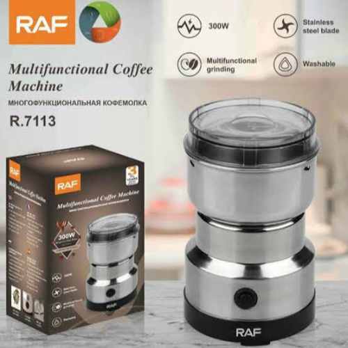 RAF R.7113 Multi-Purpose Electric Coffee & Spice Grinder | Stainless Steel Automatic Bean Grinder 85g