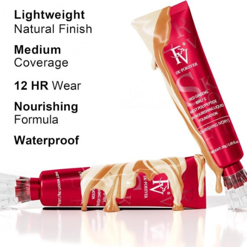 FV Foundation Medium Coverage – Long-Lasting, Oil-Free & Waterproof