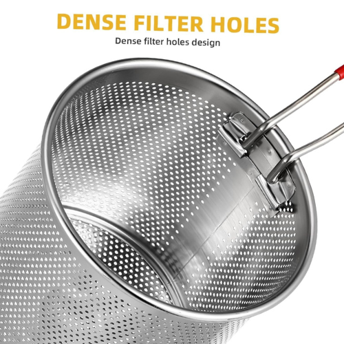 2 in 1 Stainless Steel Deep Fryer Pot with Oil Strainer – 1200ML