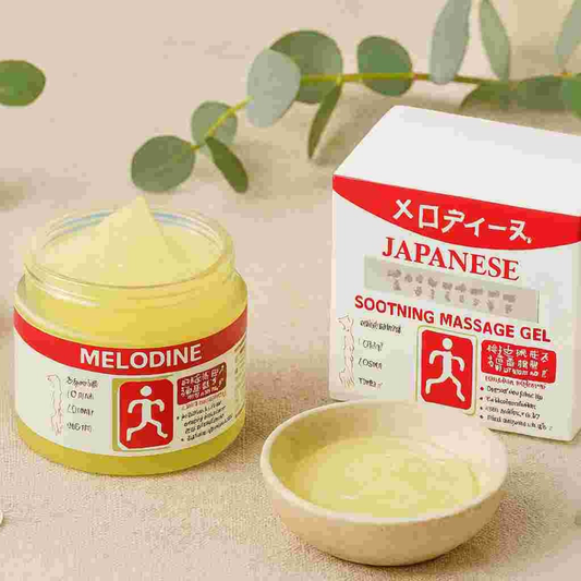 MELODINE Japanese Soothing Massage Gel for Muscle & Joint Pain Relief – Shoulder, Neck, Back & Knee Care | 120g