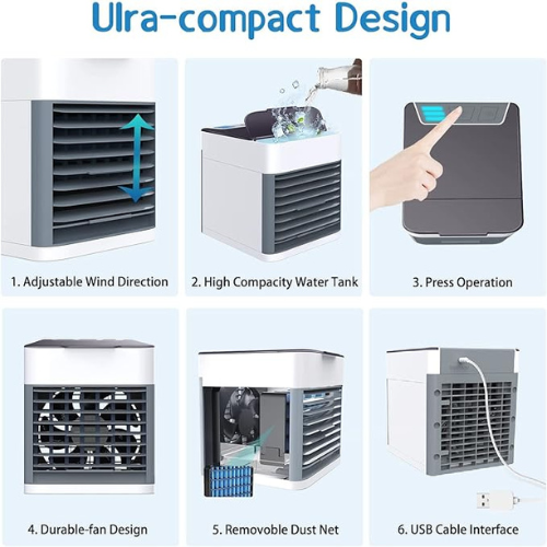 Mini, Portable, USB, Personal Air Cooler, Humidifier